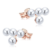 Charming Pearl Cluster Silver Ear Stud STS-5265